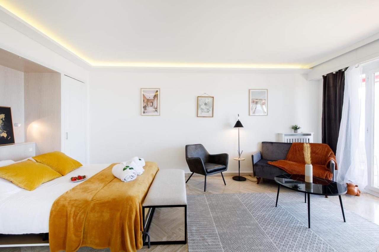 Suite Riviera - Sea View - Clim - 50M Plage - Residence De Standing - Spacieux 180 M2 - Parking Cannes Exterior photo