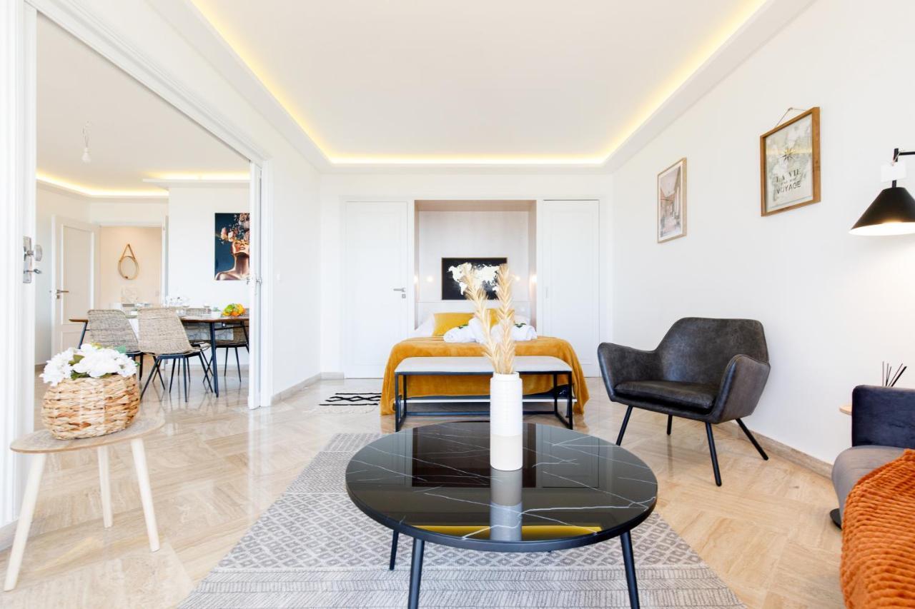 Suite Riviera - Sea View - Clim - 50M Plage - Residence De Standing - Spacieux 180 M2 - Parking Cannes Exterior photo